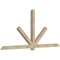 Ekena Millwork Kennewick Rough Sawn Timber Gable Bracket, Douglas Fir, 108"W x 49"H x 4"D x 4"F, 11/12 Pitch GBW108X49X0404KEN00RDF - alternate 5
